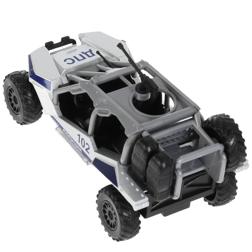 Машина металл свет-звук АВТОВЕЗДЕХОД ПОЛИЦИЯ 12 см, пулемет, серебр, в кор. Технопарк в кор.2*36шт