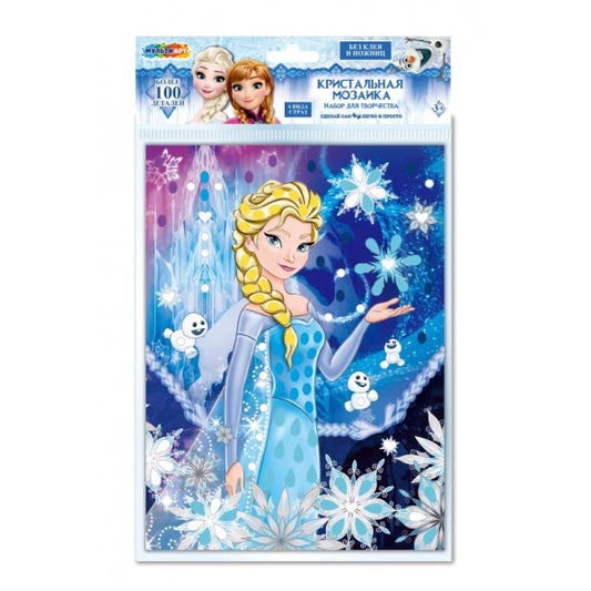Кристальная мозаика 17*23 снежная принцесса в пакете МУЛЬТИ АРТ в кор.100шт