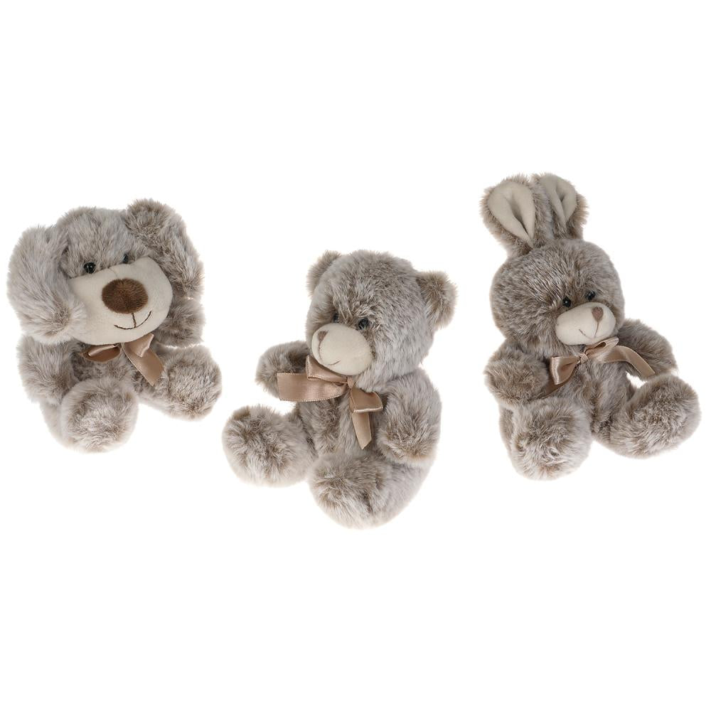 Игрушка мягкая дисплей "мишки,собачки,зайчики" 13см,без чипа,в дисп МУЛЬТИ-ПУЛЬТИ уп-9шт в кор.12уп