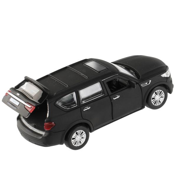 QX80-12MAT-BK (72) Машина металл INFINITI QX80, длина 12,5 см, двери, баг., инер, черный, кор. Техно