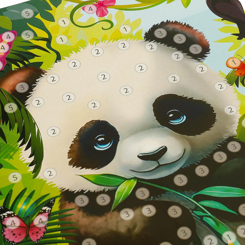 Аппликация стразами в пакете 15*21 см милые животные МУЛЬТИ АРТ в кор.100шт