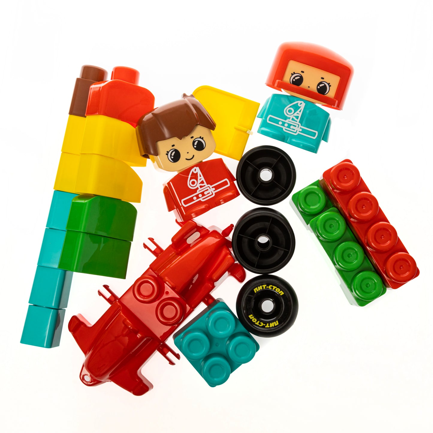 Конструктор пластиковый "Пит-стоп" 30 дет (Baby Blocks)