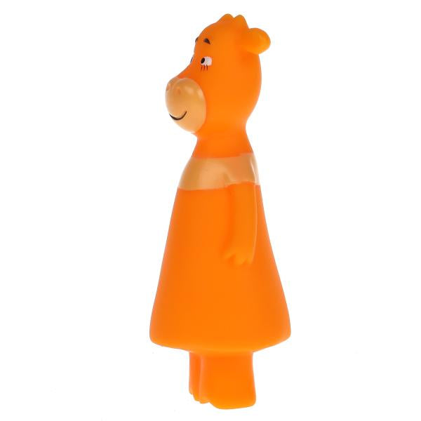 Игрушка для ванны Оранжевая корова Ма, 10см КАПИТОШКА в кор.100шт