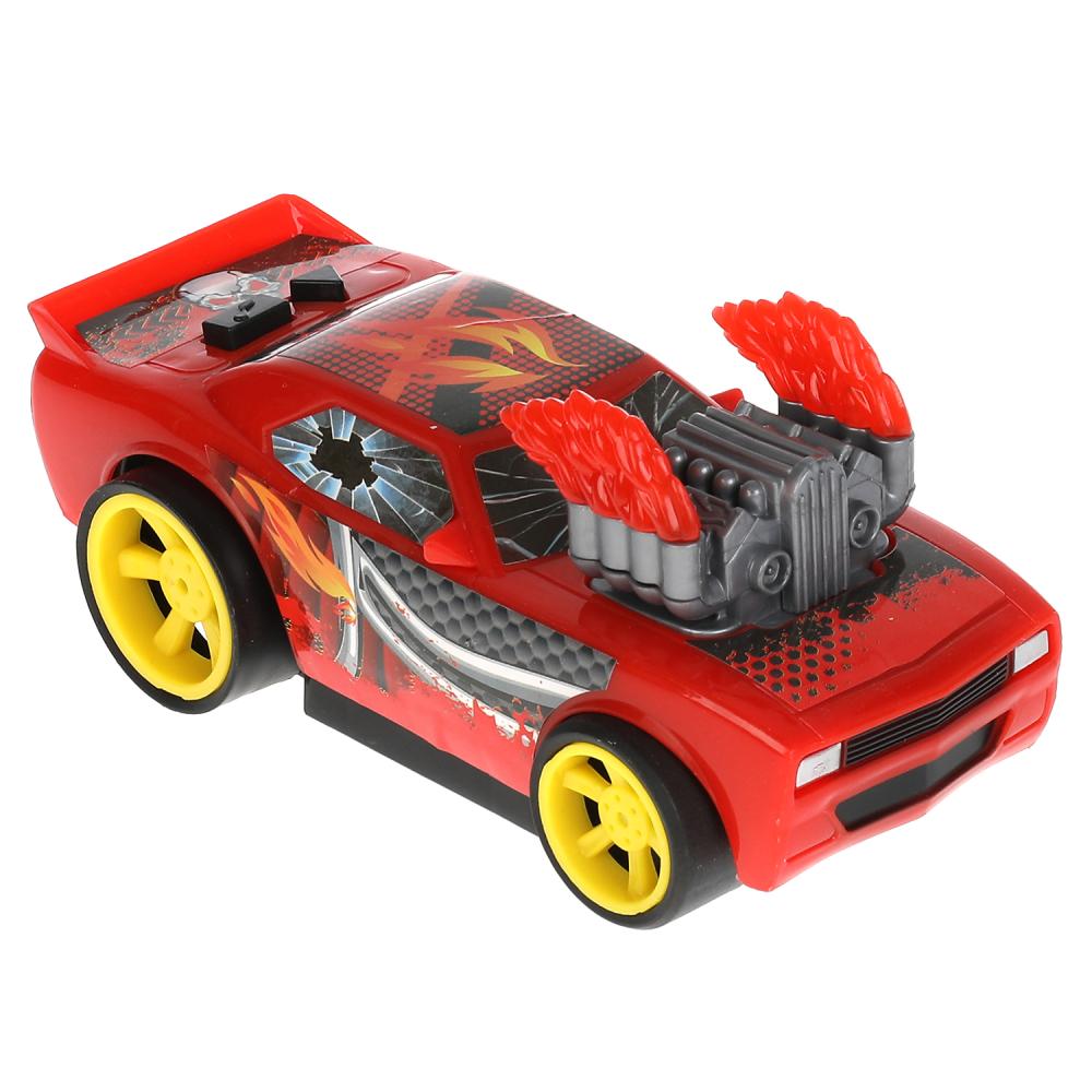 Машина пластик свет-звук СПОРТКАР 18 см, 2 кнопки, своб. ход, кор. Технопарк в кор.2*36шт