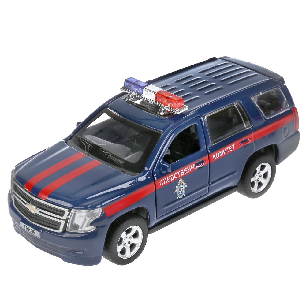 Машина металл "chevrolet tahoe следственный комитет" 12см,инерц.,синий в кор. Технопарк в кор.2*36шт