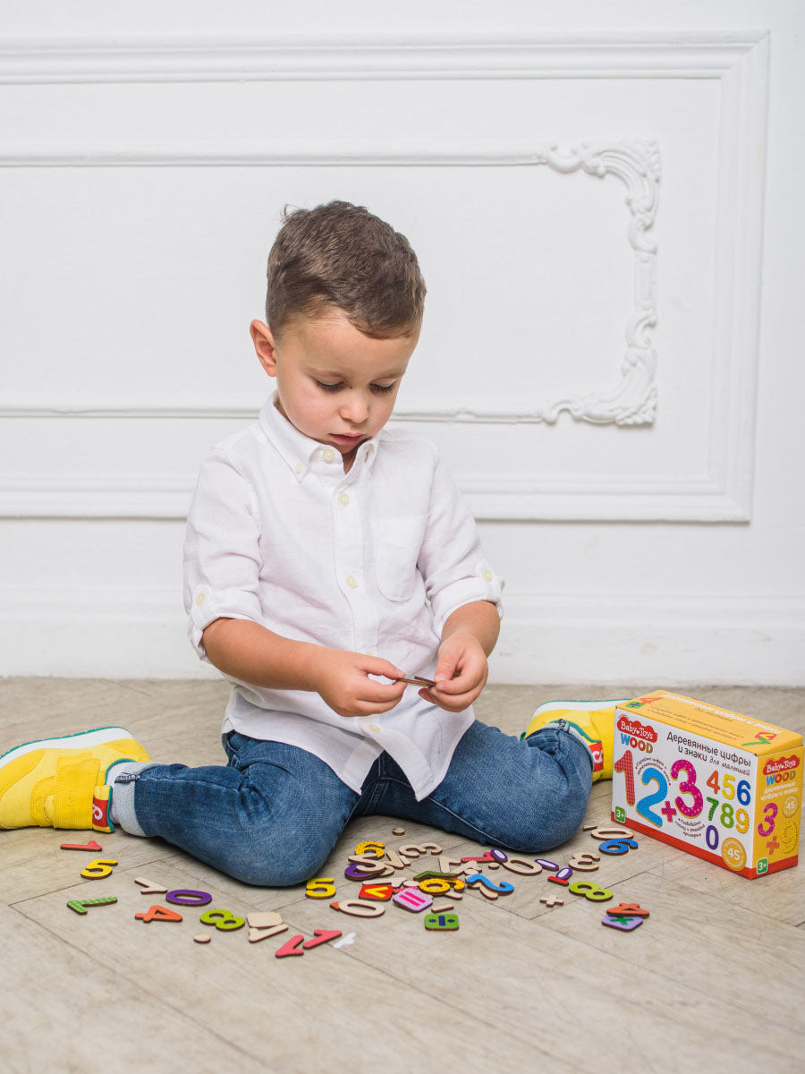 Игра развивающая "Арифметика" (деревянные цифры и знаки) Baby Toys Wood