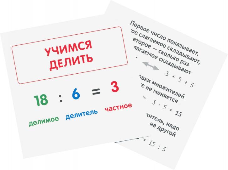 Карточки в лапочке. Касса цифр. 33 карточки с математическими примерами на обороте