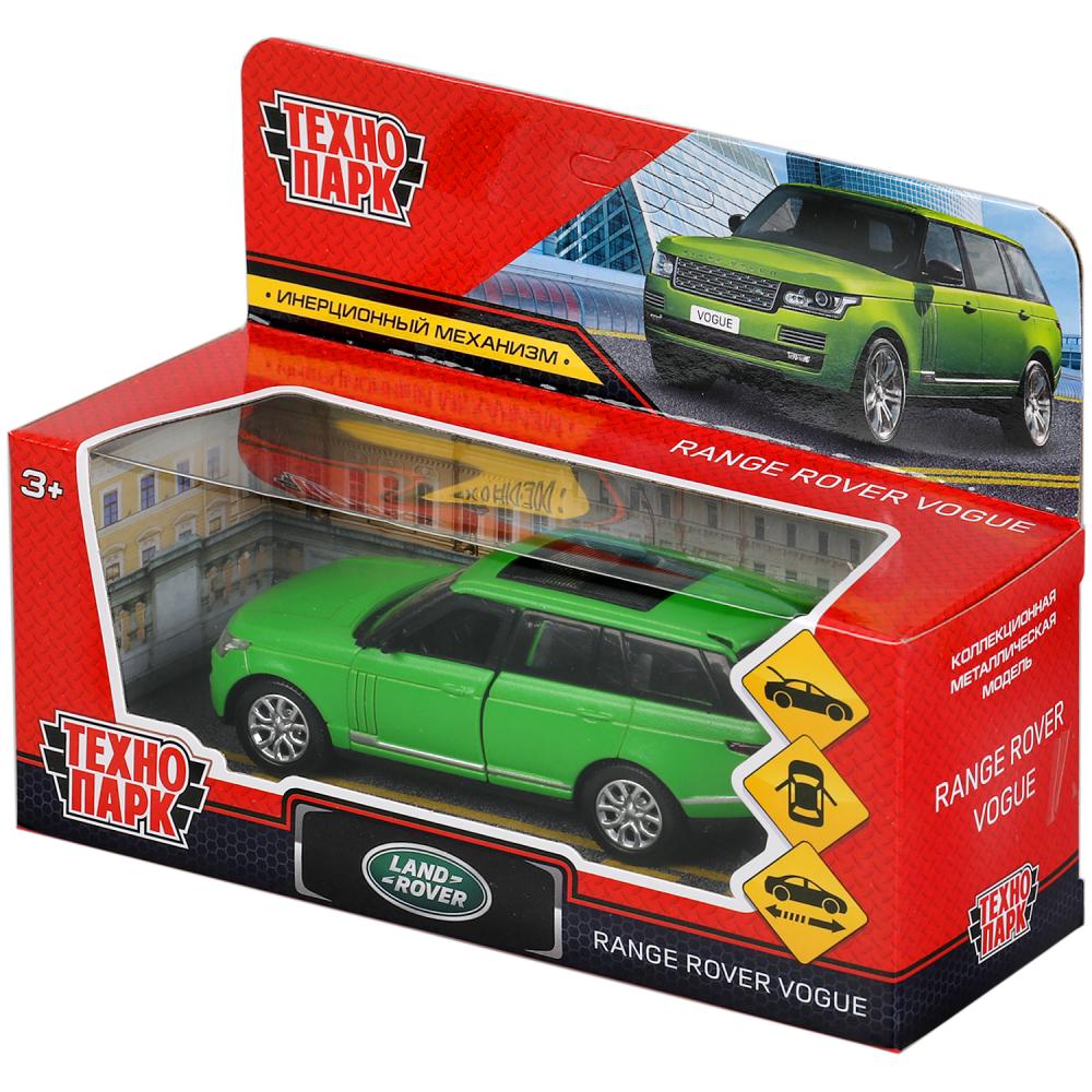 Машина металл RANGE ROVER VOGUE SOFT 12 см, двер, багаж, инер, зеленый, кор. Технопарк в кор.2*36шт