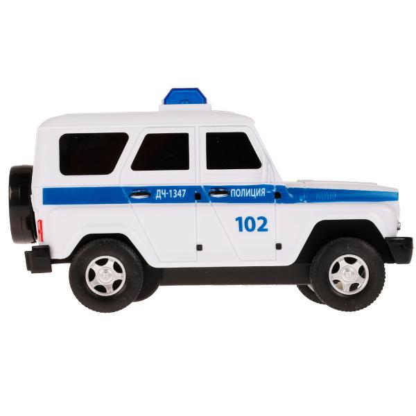Технопарк. Машина "УАЗ Hunter. Полиция" на р/у 15 см, свет, белый, кор. арт.HUNTER-15RCPOL-WH