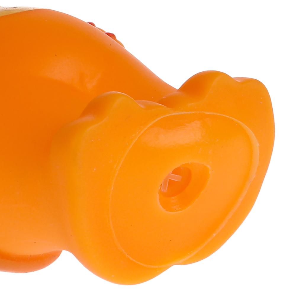 Игрушка для ванны собачка 9 см, в сетке, КАПИТОШКА в кор.2*240шт