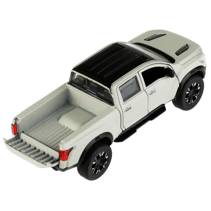 Машина металл NISSAN TITAN МАТОВЫЙ 12,5 см, двери, багаж, инерц, серый, кор. Технопарк в кор.2*36шт