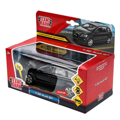 Машина металл свет-звук AUDI Q7, 15,4 см, двери, капот, багажник, инерция Технопарк в кор.2*24шт