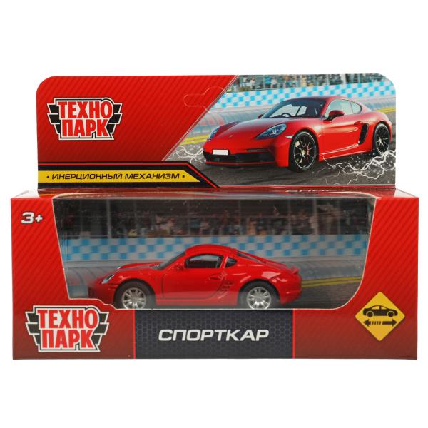 Машина металл СПОРТКАР, 10 см, инерция, кор. Технопарк в кор.2*120шт