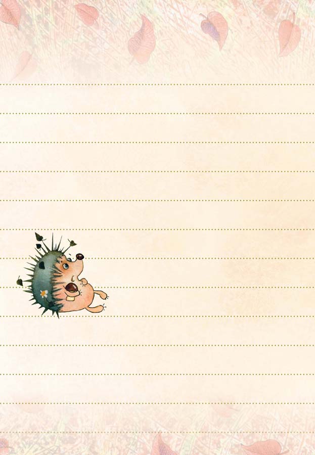 Ежики повсюду!Тетрадочка для записочек