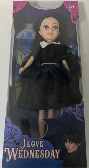 Кукла 23 см, i love wednesday, в платье LIKEE GIRL в кор.2*48шт