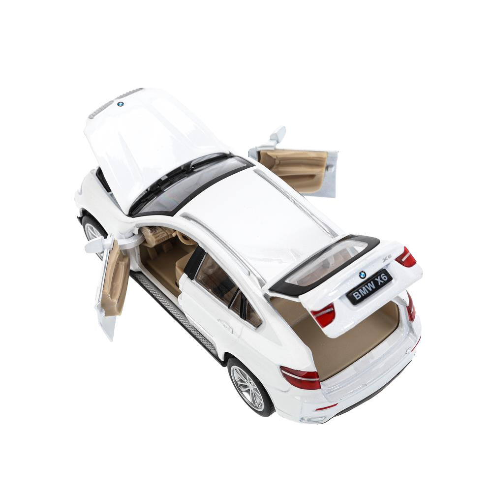 Машина металл свет-звук BMW X6, 15,5 см, двери, капот, багажник, инерция Технопарк в кор.2*24шт