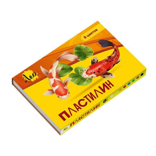 "Лео" "Ярко" Пластилин классический LBMC-0108 160 г ( в картонной упаковке ) 8 цв. . LBMC-0