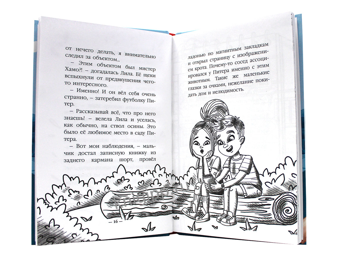 ДЕТСКИЙ ДЕТЕКТИВ 96 стр. ПИТЕР И ЛИЛА ВЕДУТ РАССЛЕДОВАНИЕ. БУЛОЧКА С КОРИЦЕЙ ДЛЯ МИСТЕРА ХАМО