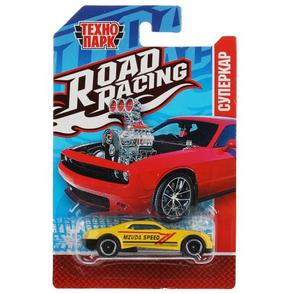 Машина металл ROAD RACING СУПЕРКАР 7,5 см, в ассорт, блист. Технопарк в кор.2*288шт
