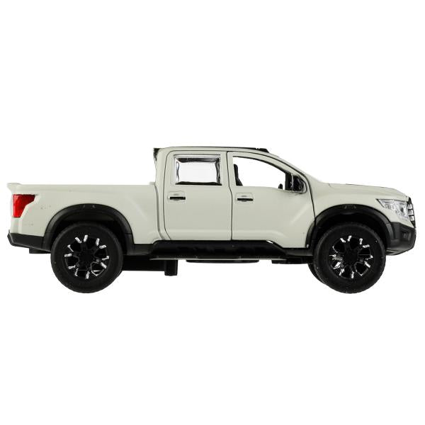 Машина металл NISSAN TITAN МАТОВЫЙ 12,5 см, двери, багаж, инерц, серый, кор. Технопарк в кор.2*36шт