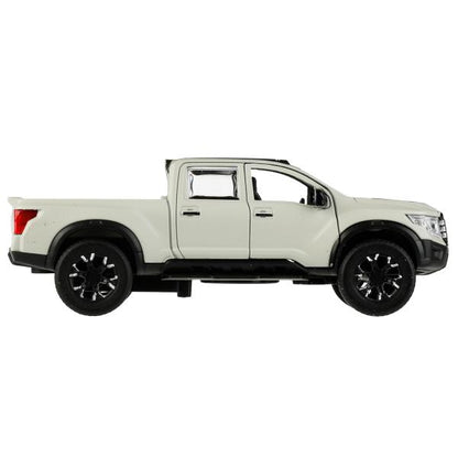 Машина металл NISSAN TITAN МАТОВЫЙ 12,5 см, двери, багаж, инерц, серый, кор. Технопарк в кор.2*36шт