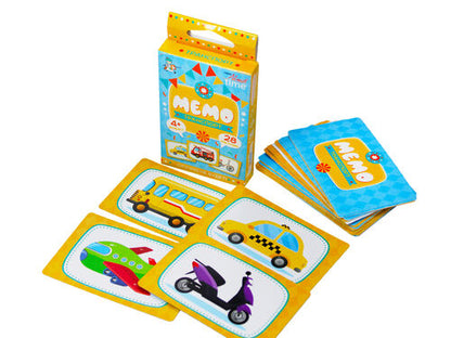 Игра настольная "МЕМО" Транспорт. Серия АКТИВ time