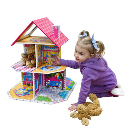 Домик кукольный быстрой сборки. Dream House. "Коттедж"