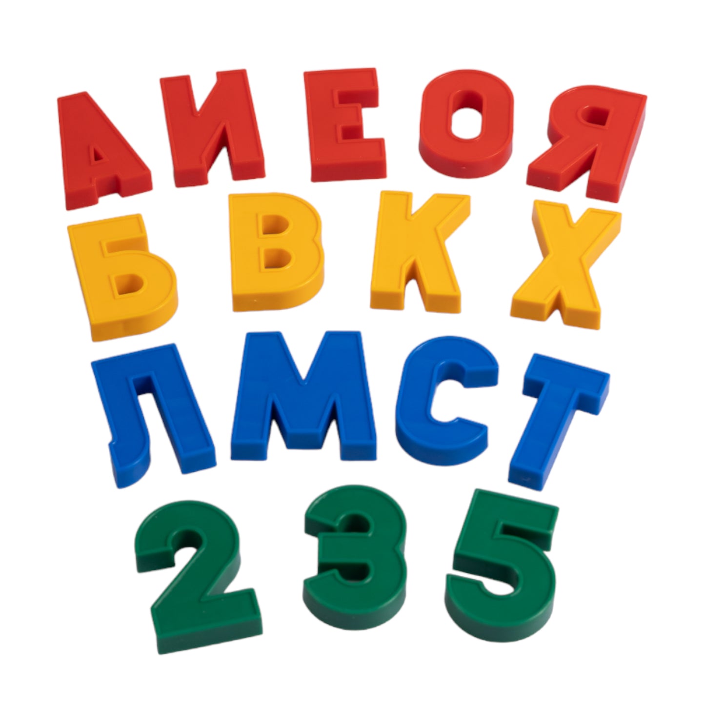 МАГНИТНАЯ КАССА. НАБОР БУКВ И ЦИФР (H=25, 78 ШТ.) в кор.15шт