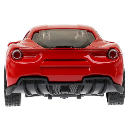 Машина металл ferrary 488 gtb 12 см, двери, багажник, инерция Технопарк в кор.2*120шт
