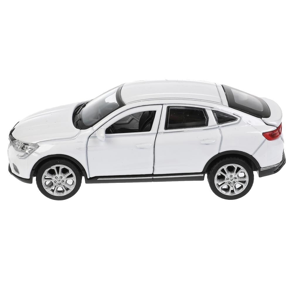 Машина металл "renault arkana" дл 12 см, откр дв, багаж, инерц, белый, в кор. Технопарк в кор.2*36шт
