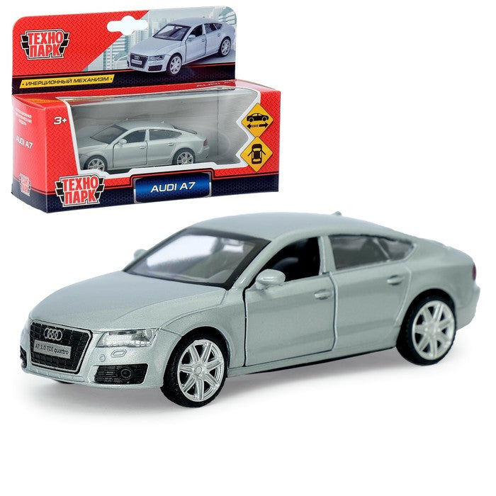 ТМ Технопарк. Машина металл "Audi A7", масштаб 1:43, открыв. двери, инерц. в русс кор в кор.2*36шт