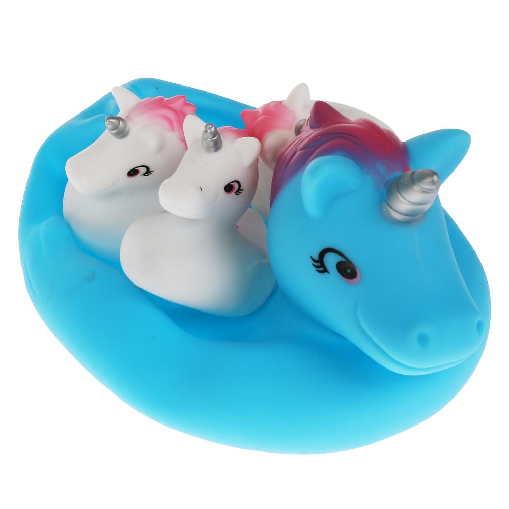 Игрушка для ванны единорог-мыльница ИГРАЕМ ВМЕСТЕ в кор.2*72шт