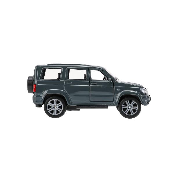 Машина металл UAZ patriot, 12 см, дв., багаж., инерц., серый, кор. Технопарк в кор.2*24шт