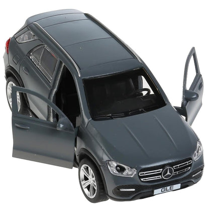 Машина металл MERCEDES-BENZ GLE 2018 МАТОВЫЙ 12 см, двер, багаж, серый, кор. Технопарк в кор.2*36шт