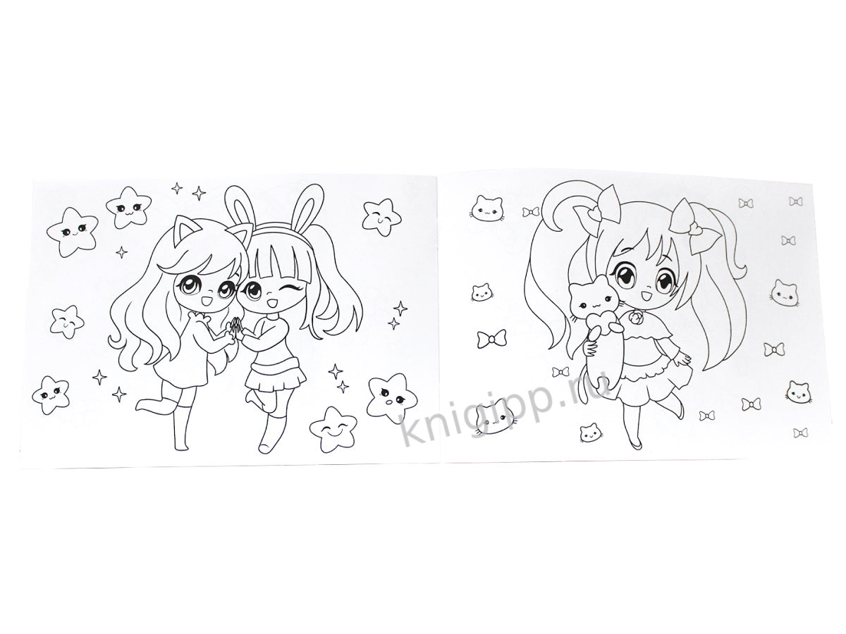 РАСКРАСКИ А5 эконом. альбомные. АНИМЕ