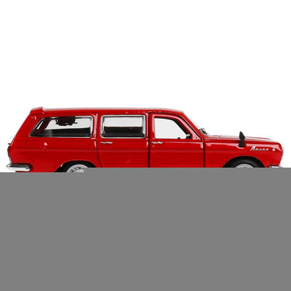 Машина металл ГАЗ -2402 "волга" дл 12 см, откр дв, багаж, инерц, крас., кор. Технопарк в кор.2*36шт