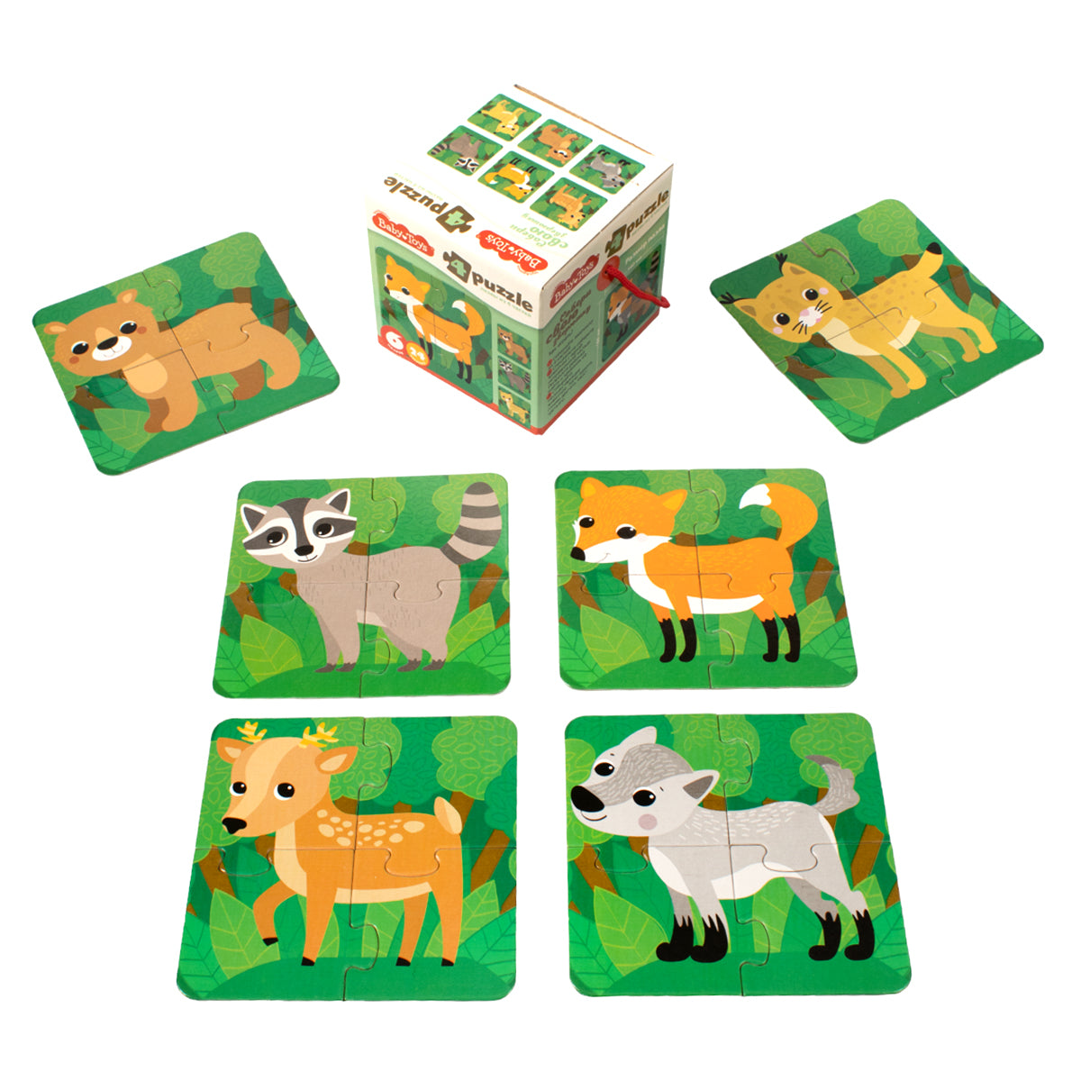 Пазлы MAXI Baby Toys "Собери свою зверюшку. Животные леса"