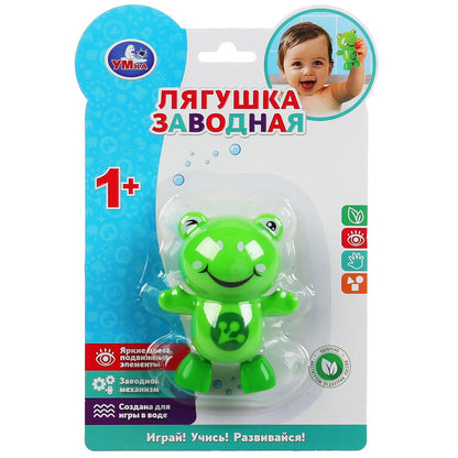 Заводная игрушка для ванны лягушка на блистере Умка в кор.2*72шт