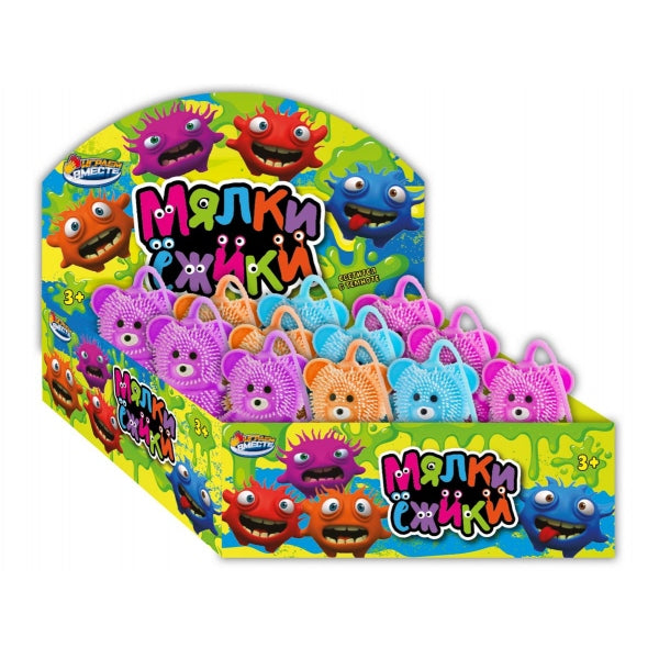 Игрушка ежик, Со светом, мишка, дисплей Супер Жим уп-12шт в кор.12уп