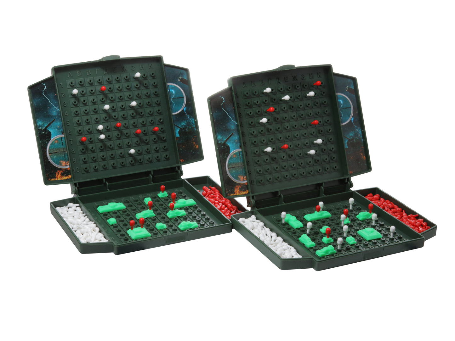 ИГРА НАСТОЛЬНАЯ "ТАНКОВЫЙ БОЙ" (МИНИ) в кор.10шт