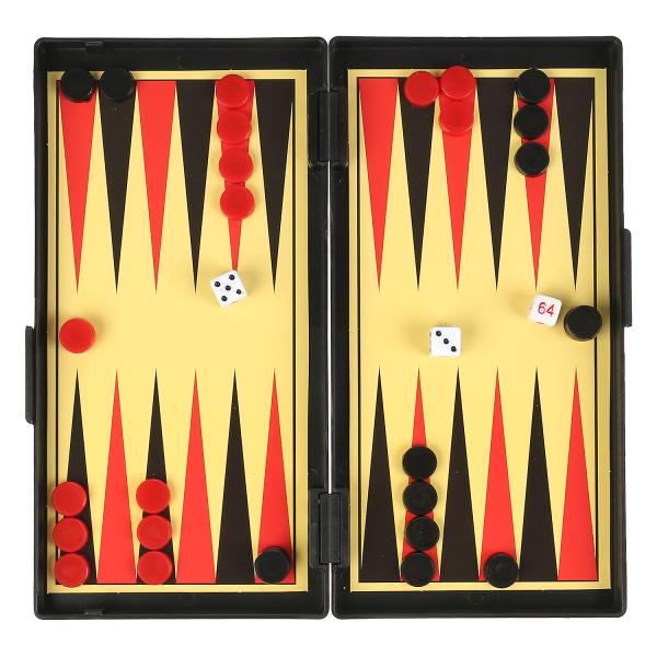 ШАХМАТЫ МАГНИТНЫЕ "ИГРАЕМ ВМЕСТЕ" 3-В-1 (ШАХМАТЫ, ШАШКИ, НАРДЫ) В РУСС. КОР. в кор.8*12шт