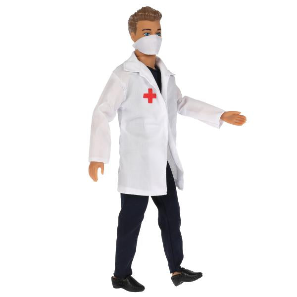 Кукла 29 см Алекс, врач, руки и ноги сгибаются КАРАПУЗ в кор.24шт