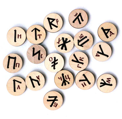 ИГРА НАСТОЛЬНАЯ "ГАДАНИЕ ПО СЛАВЯНСКИМ РУНАМ" (ЖЕСТЯНАЯ КОРОБОЧКА) в кор.42шт