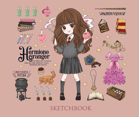 Скетчбук. Гермиона Грейнджер. Коллекция «Cute kids» (твердый переплет, 96 стр., 240х200 мм)