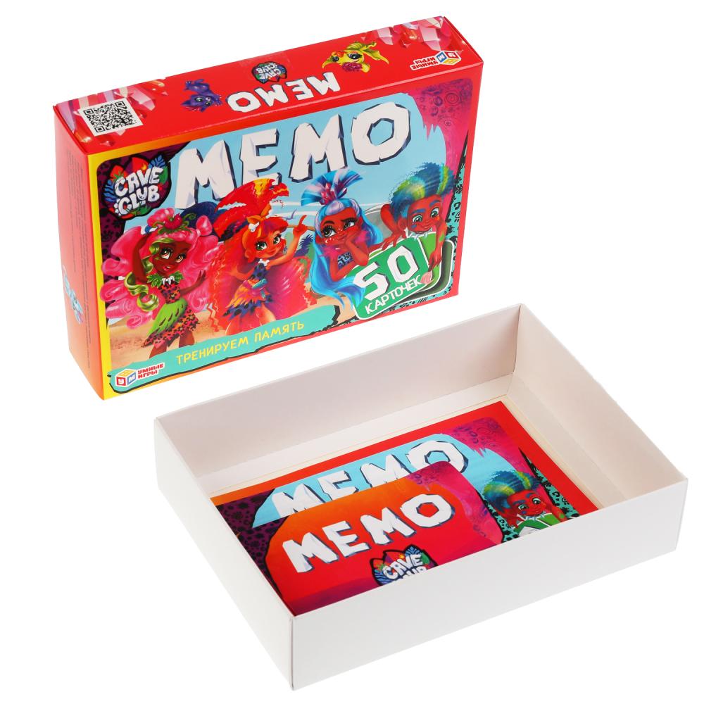 Кейв Клаб. Карточная игра мемо. (50 карточек, 65х95мм). Кор.: 125х170х40мм. Умные игры в кор.50шт
