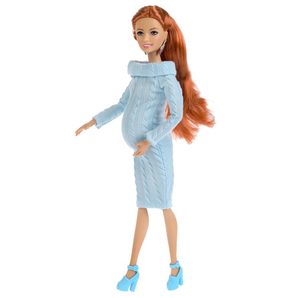 Кукла 29 см София беременная, руки и ноги сгибаются, в комплекте акс КАРАПУЗ в кор.24шт