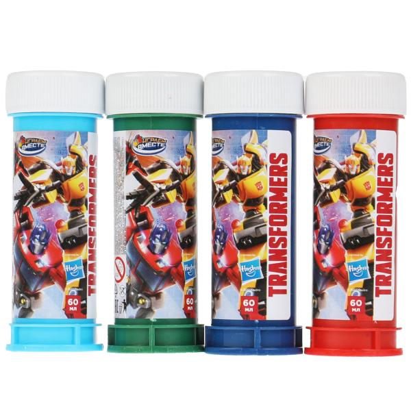 Мыльные пузыри Трансформеры 60мл ИГРАЕМ ВМЕСТЕ уп-36шт в кор.6уп