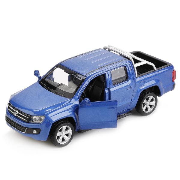 МАШИНА "ТЕХНОПАРК" МЕТАЛЛ. ИНЕРЦ. VOLKSWAGEN AMAROK, 1:43, ОТКРЫВ. ДВЕРИ, В РУСС. КОР. в кор.2*36шт
