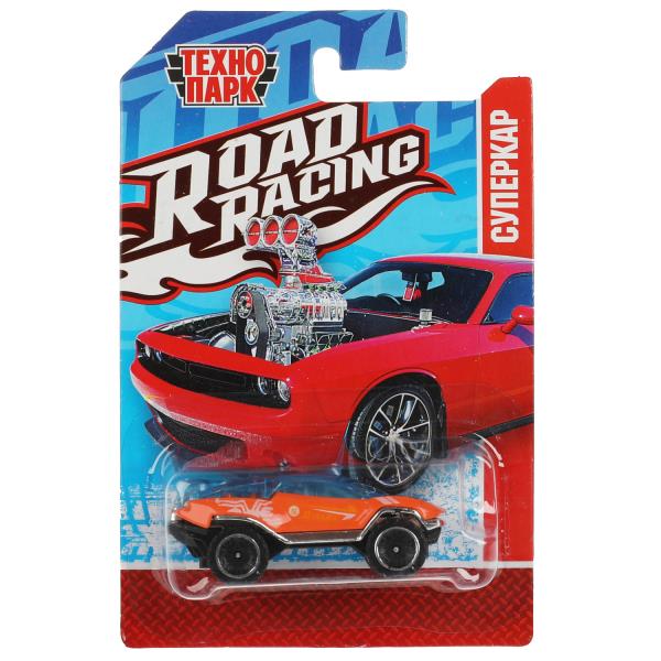 Машина металл ROAD RACING СУПЕРКАР 7,5 см, в ассорт, блист. Технопарк в кор.2*288шт