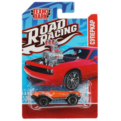 Машина металл ROAD RACING СУПЕРКАР 7,5 см, в ассорт, блист. Технопарк в кор.2*288шт